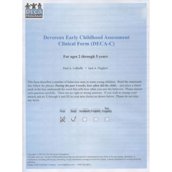 Primary Image of DECA-C Record Forms - 30 Forms