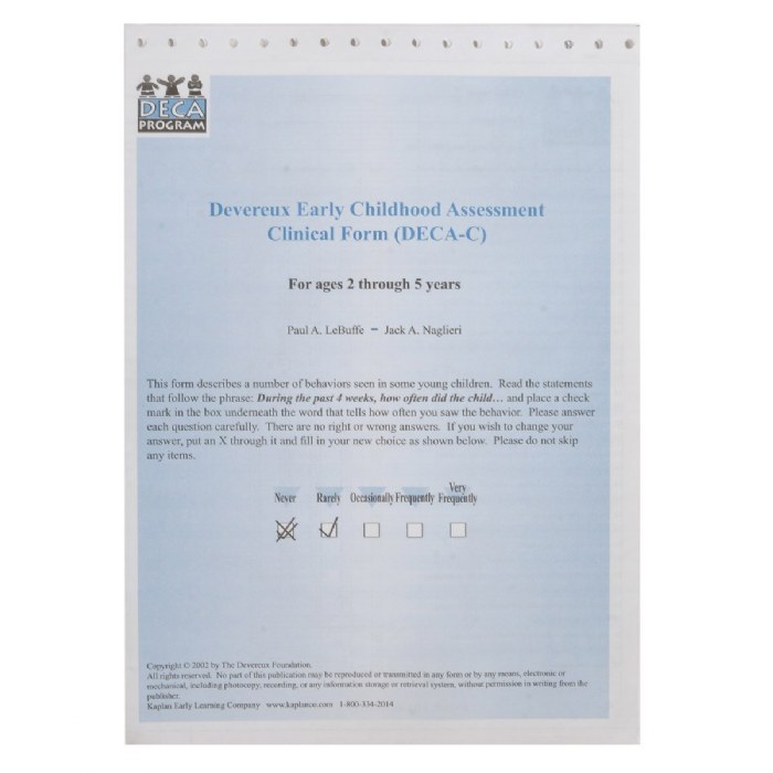 Alternate Image #1 of Devereux Early Childhood Assessment Clinical - DECA-C - Kit
