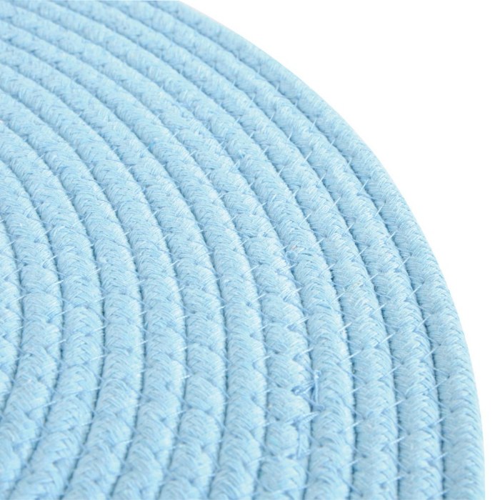 Alternate Image #1 of Flex Spot Woven Mat - Blue - 18" Round - Set of 6
