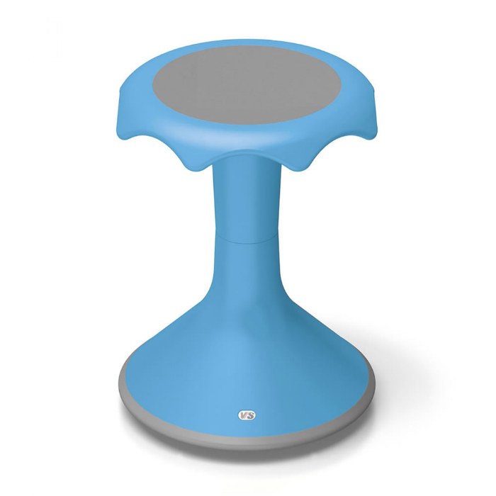 Primary Image of Hokki Stool Flexible Ergonomic Seating - 18" Light Blue