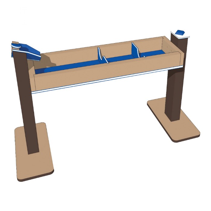 Primary Image of Single Water Trough - Portable - Blue/Chocolate