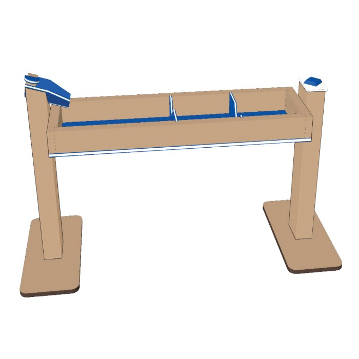 Alternate Image #1 of Single Water Trough - Portable - Blue/Latte