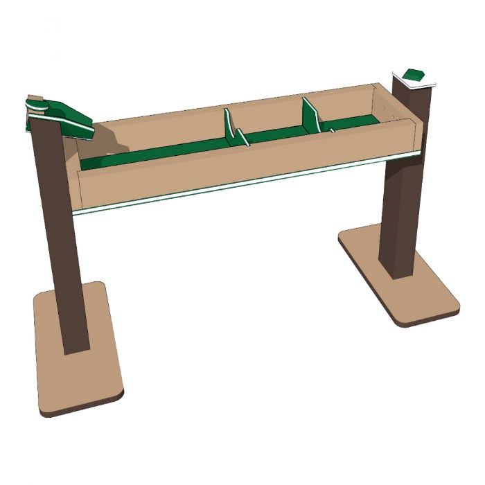 Primary Image of Single Water Trough - Portable - Green/Chocolate