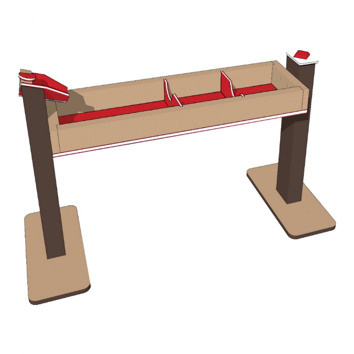 Primary Image of Single Water Trough - Portable - Red/Chocolate