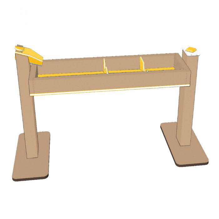 Alternate Image #1 of Single Water Trough - Portable - Yellow/Latte