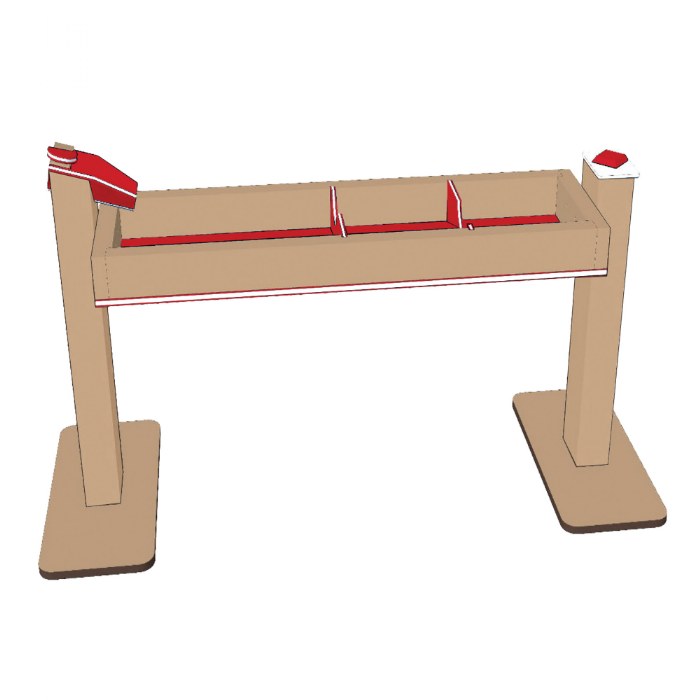 Alternate Image #1 of Single Water Trough - Portable - Red/Latte