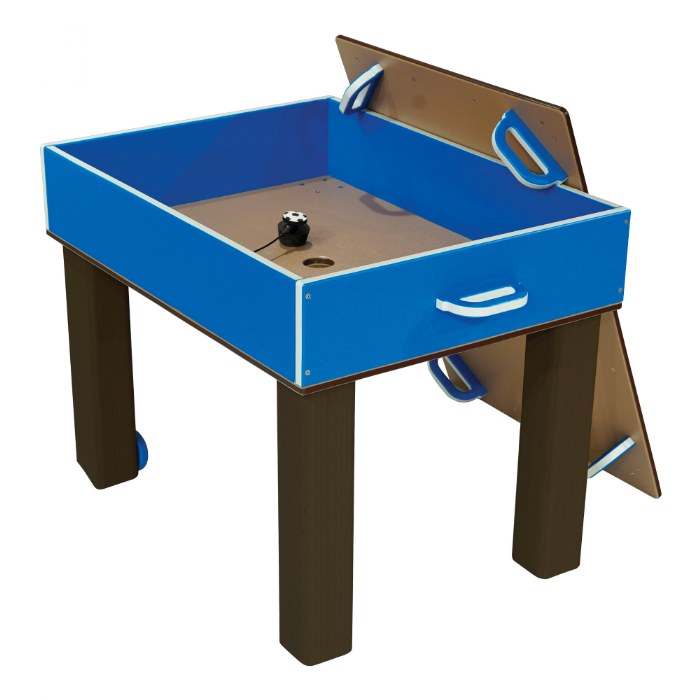 Alternate Image #1 of Nesting Nature Table - Toddler Height 20" - Blue/Chocolate
