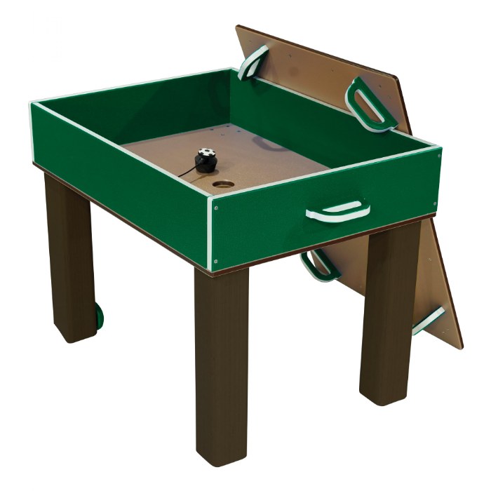 Alternate Image #1 of Nesting Nature Table - Toddler Height 20" - Green/Chocolate