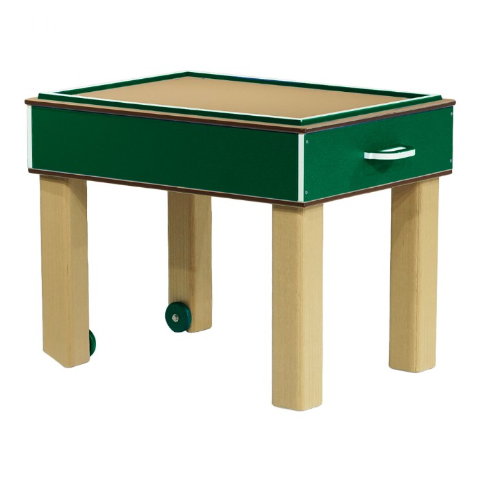 Alternate Image #1 of Nesting Nature Table - Toddler Height 20" - Green/Latte