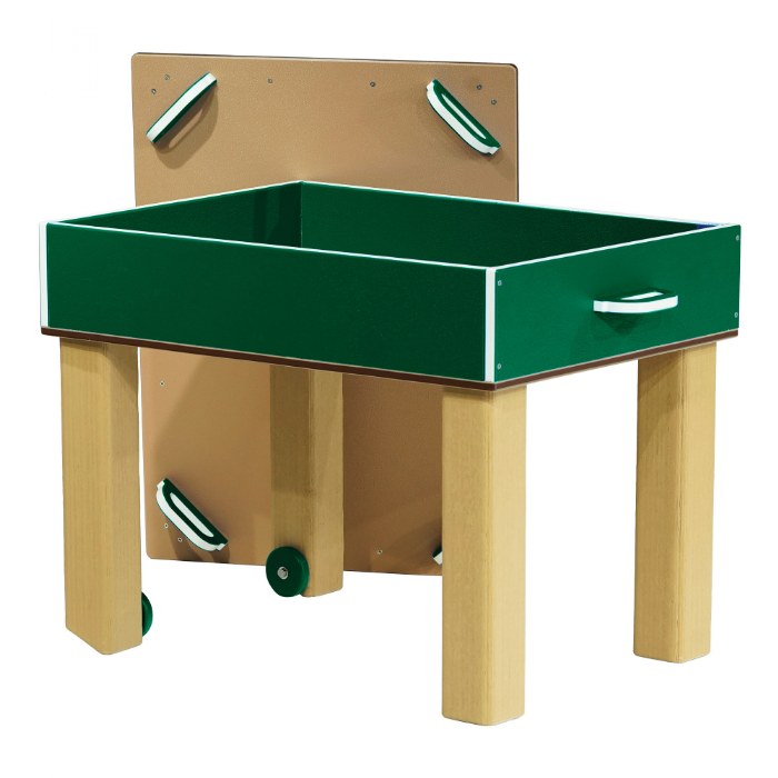 Alternate Image #1 of Nesting Nature Table - Toddler Height 20" - Green/Latte