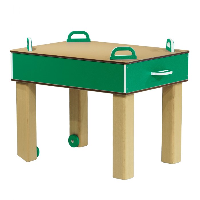 Primary Image of Nesting Nature Table - Toddler Height 20" - Green/Latte