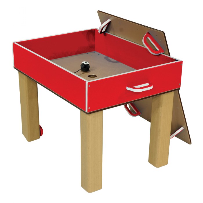 Alternate Image #1 of Nesting Nature Table - Toddler Height 20" - Red/Latte