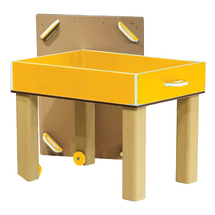 Alternate Image #1 of Nesting Nature Table - Toddler Height 20" - Yellow/Latte