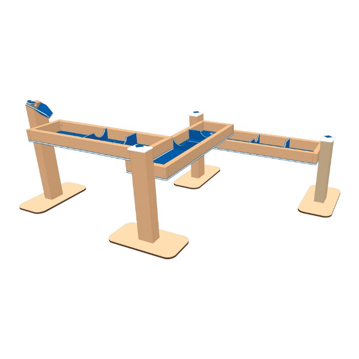 Alternate Image #1 of Triple Water Trough Zig-Zag - Portable