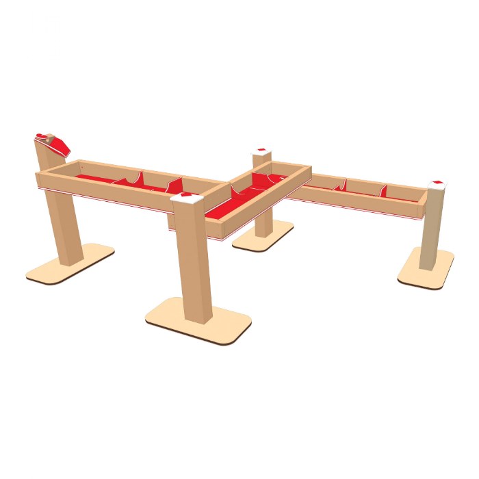 Alternate Image #1 of Triple Water Trough Zig-Zag - Portable