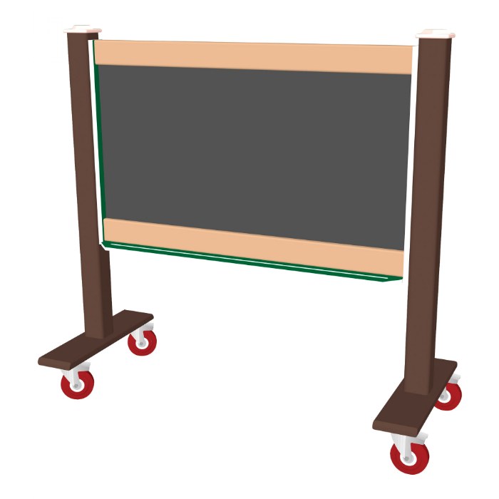 Primary Image of Magnetic Outdoor Chalkboard - With Casters