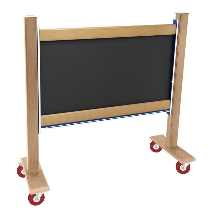 Alternate Image #1 of Magnetic Outdoor Chalkboard - With Casters