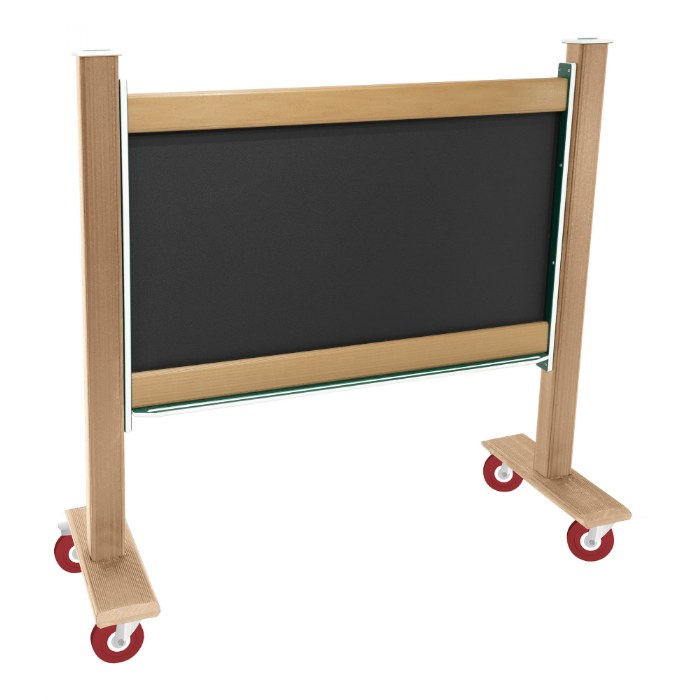 Alternate Image #1 of Magnetic Outdoor Chalkboard - With Casters