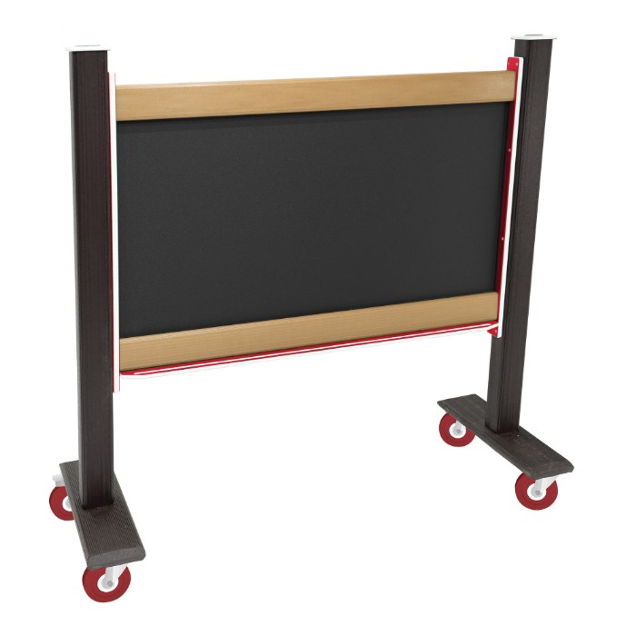 Alternate Image #1 of Magnetic Outdoor Chalkboard - With Casters