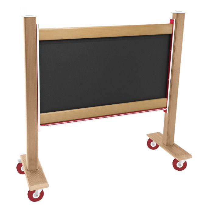 Alternate Image #1 of Magnetic Outdoor Chalkboard - With Casters