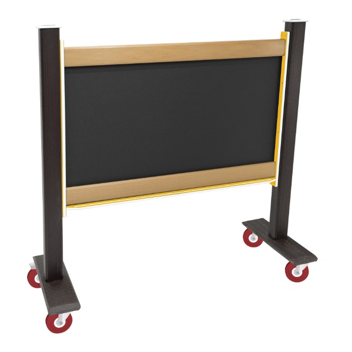 Alternate Image #1 of Magnetic Outdoor Chalkboard - With Casters
