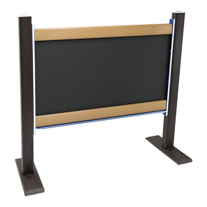 Alternate Image #1 of Magnetic Outdoor Chalkboard - Portable