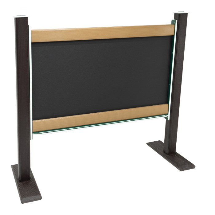 Alternate Image #1 of Magnetic Outdoor Chalkboard - Portable