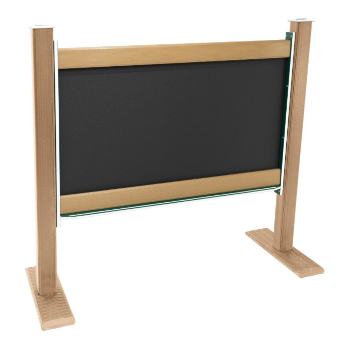 Alternate Image #1 of Magnetic Outdoor Chalkboard - Portable