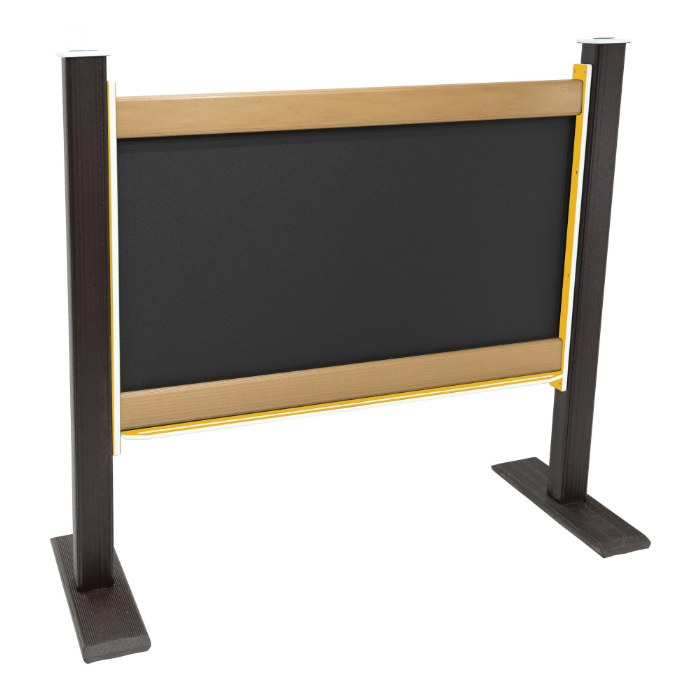 Alternate Image #1 of Magnetic Outdoor Chalkboard - Portable