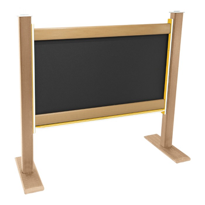 Alternate Image #1 of Magnetic Outdoor Chalkboard - Portable