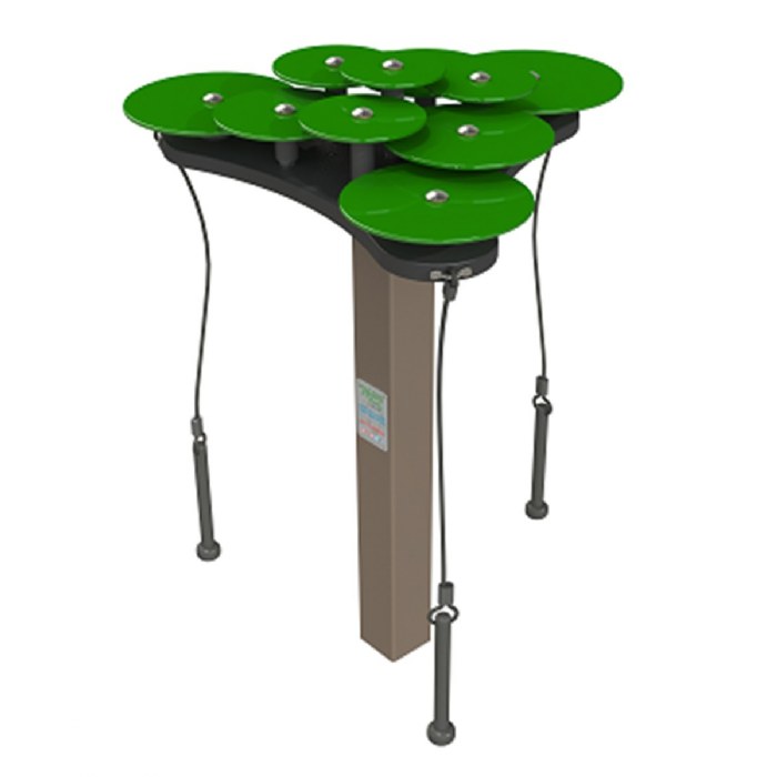 Primary Image of Lilypad Cymbals - Green - In-Ground, Recycled Post