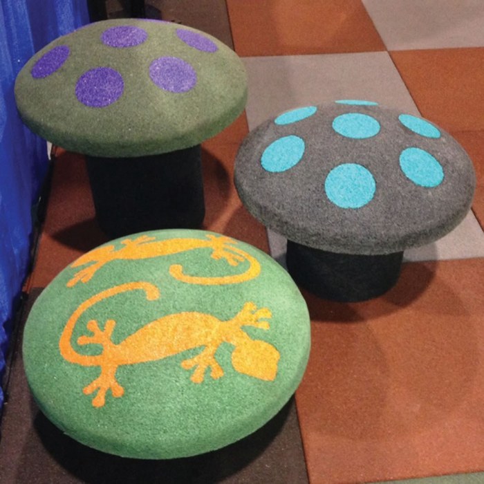 Primary Image of Mushroom Tops Available in 3 Different Heights