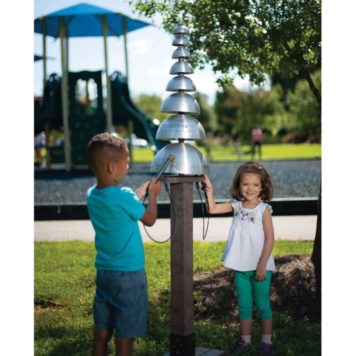 Alternate Image #1 of Pagoda Bells - In-Ground Mount