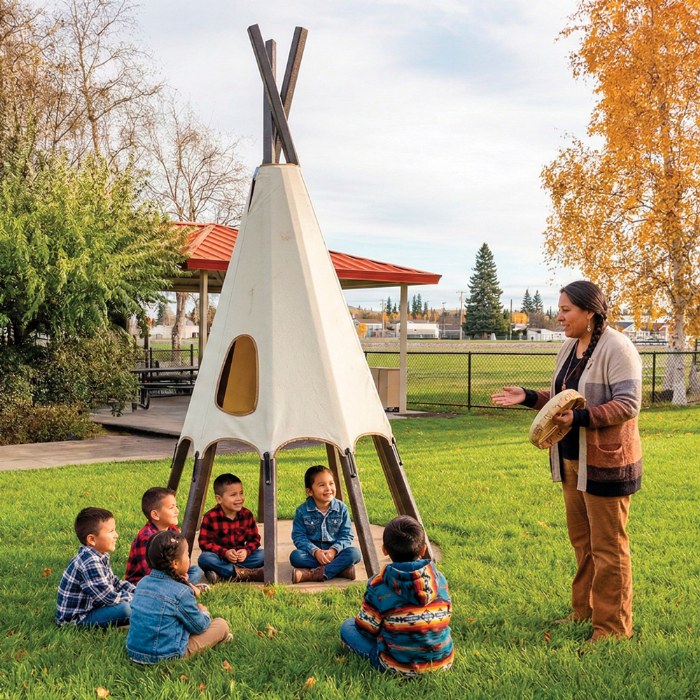 Alternate Image #1 of Tipi and Scalloped Covering