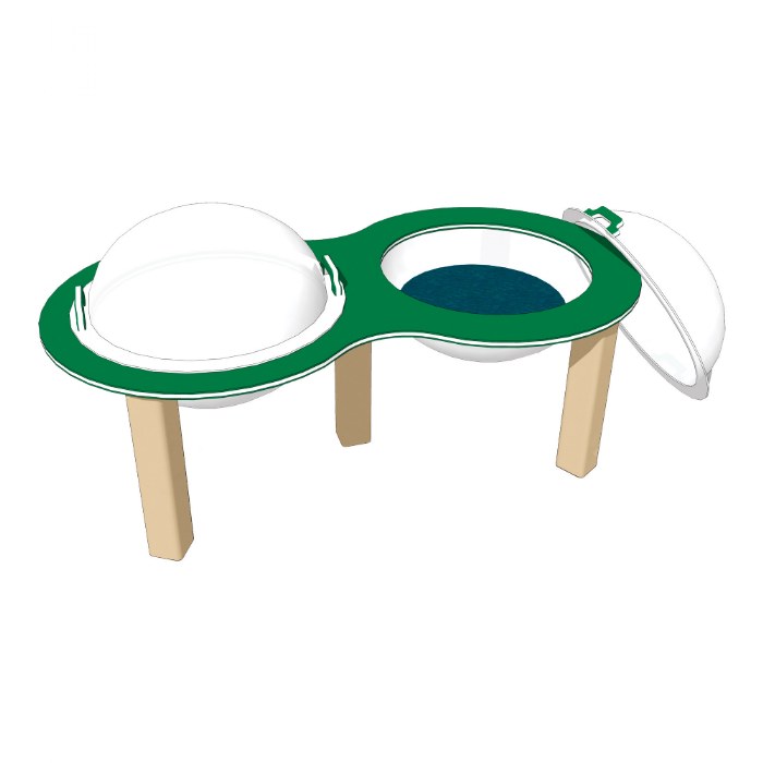 Primary Image of Double Nature Bowl - In Ground - Green/Latte