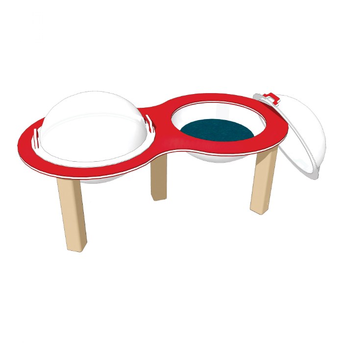Primary Image of Double Nature Bowl - In Ground - Red/Latte