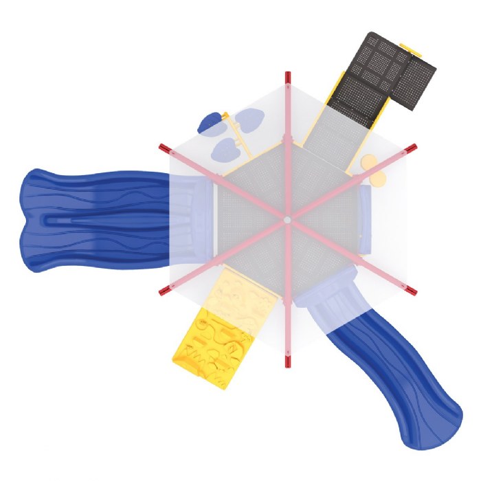 Alternate Image #1 of Hex Play with Shade - Primary Colors