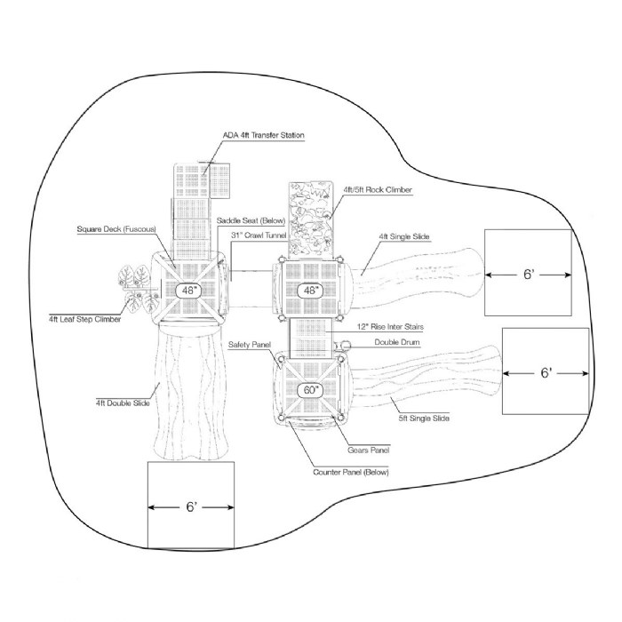 Alternate Image #1 of Triple Decker - Natural Colors