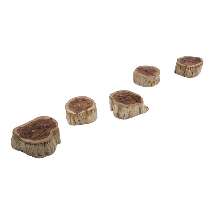 Alternate Image #1 of Wood Stepping Stumps - Set of 5