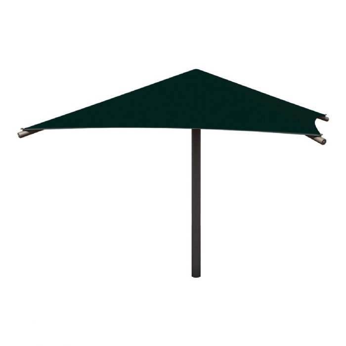 Primary Image of Umbrella Shade 12' x 12' with 8' Entry with Forest Green Fabric