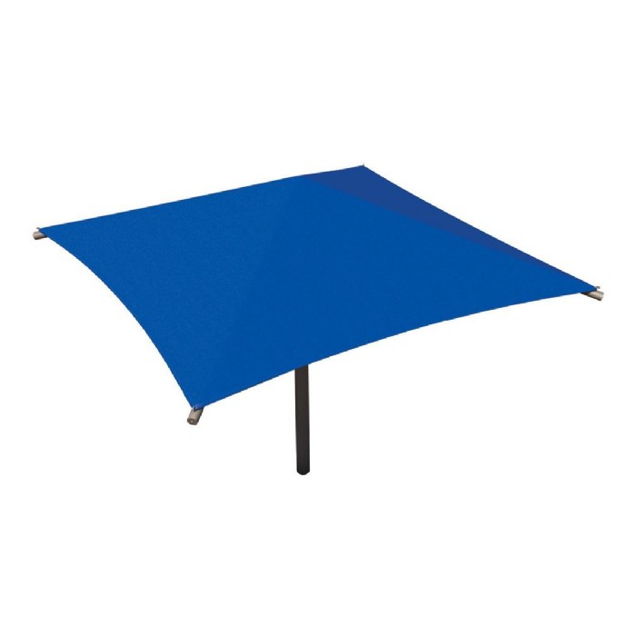 Alternate Image #1 of Umbrella Shade 12' x 12' with 8' Entry with True Blue Fabric