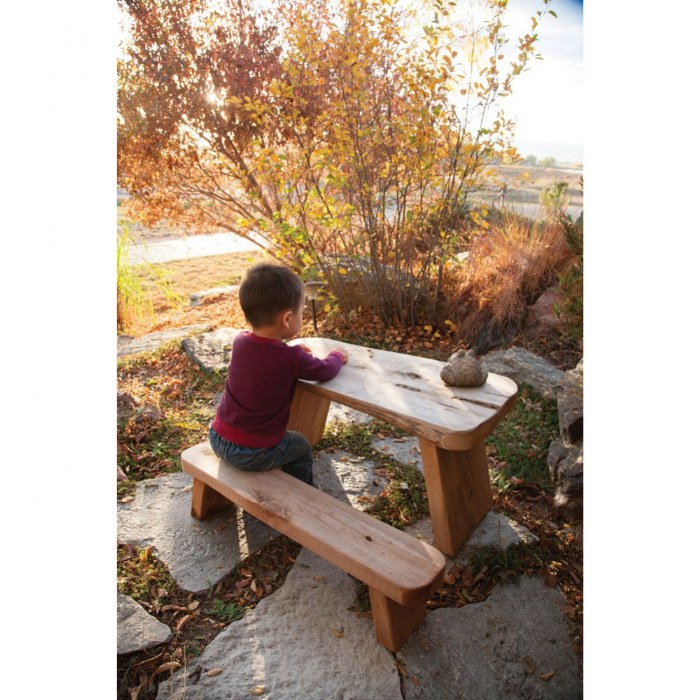 Primary Image of Wood Slab Leg Tables and Benches