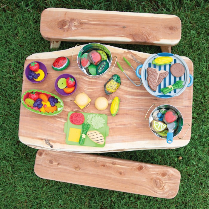 Alternate Image #1 of Wood Slab Leg Table - Toddler