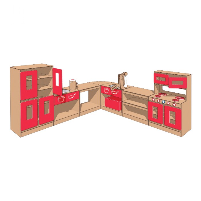 Primary Image of Kid Kitchen Complete Set - Red