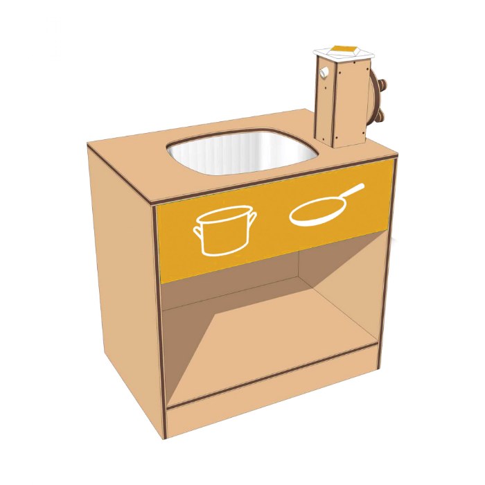 Primary Image of Kid Kitchen Faucet Sink with Hose Attachment - Yellow