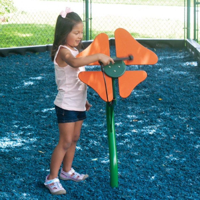 Alternate Image #1 of Musical Flower - Orange - In-Ground Mount
