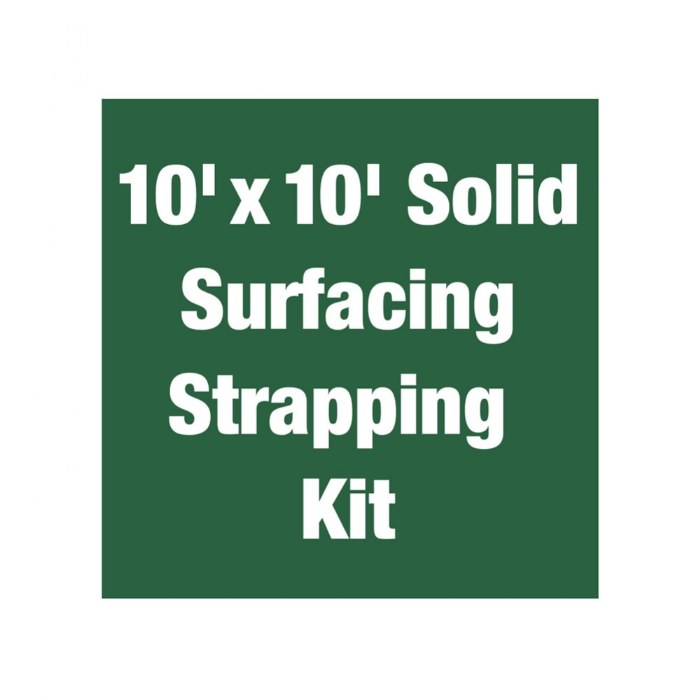 Primary Image of 10' x 10' Solid Surfacing Strapping Kit