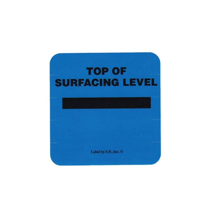 Primary Image of Surfacing Level Marker Label
