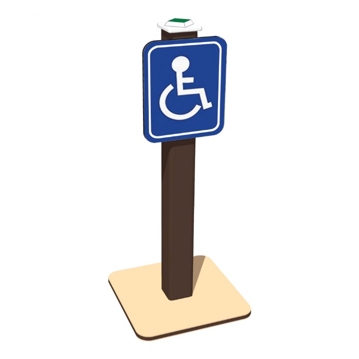 Primary Image of Handicap Traffic Sign - In-Ground Mount