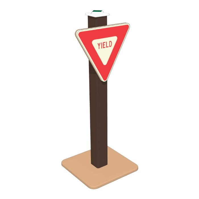 Primary Image of Yield Traffic Sign - In-Ground Mount